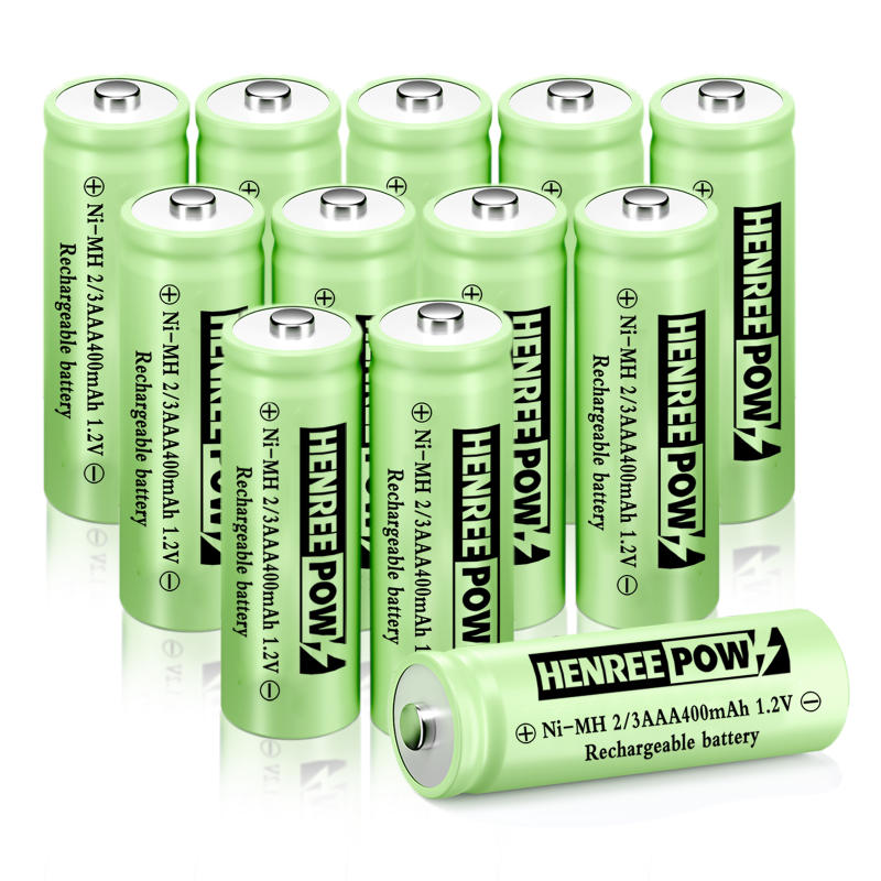 Henreepow 1.2V 600mAh aa Ni-MH Bateries recarregables