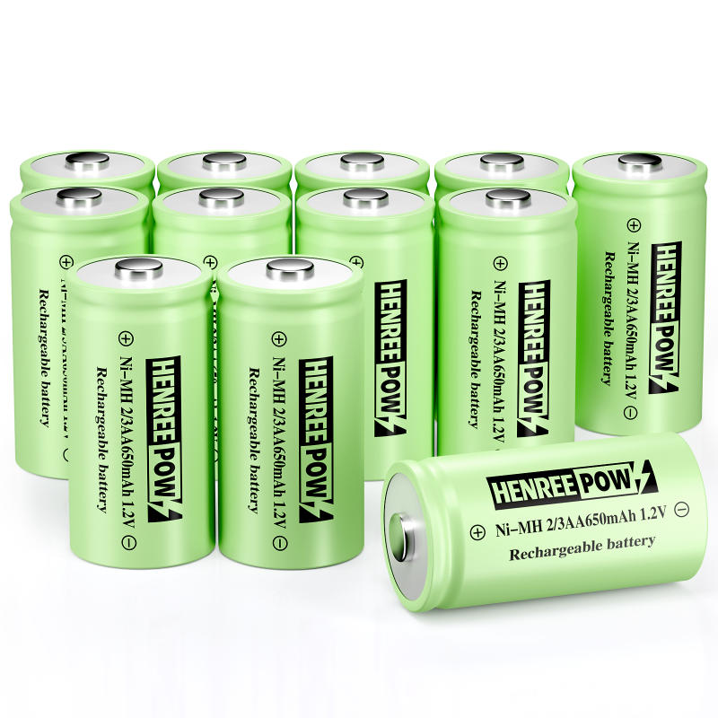 Henreepow 1.2V 600mAh aa Ni-MH Bateries recarregables