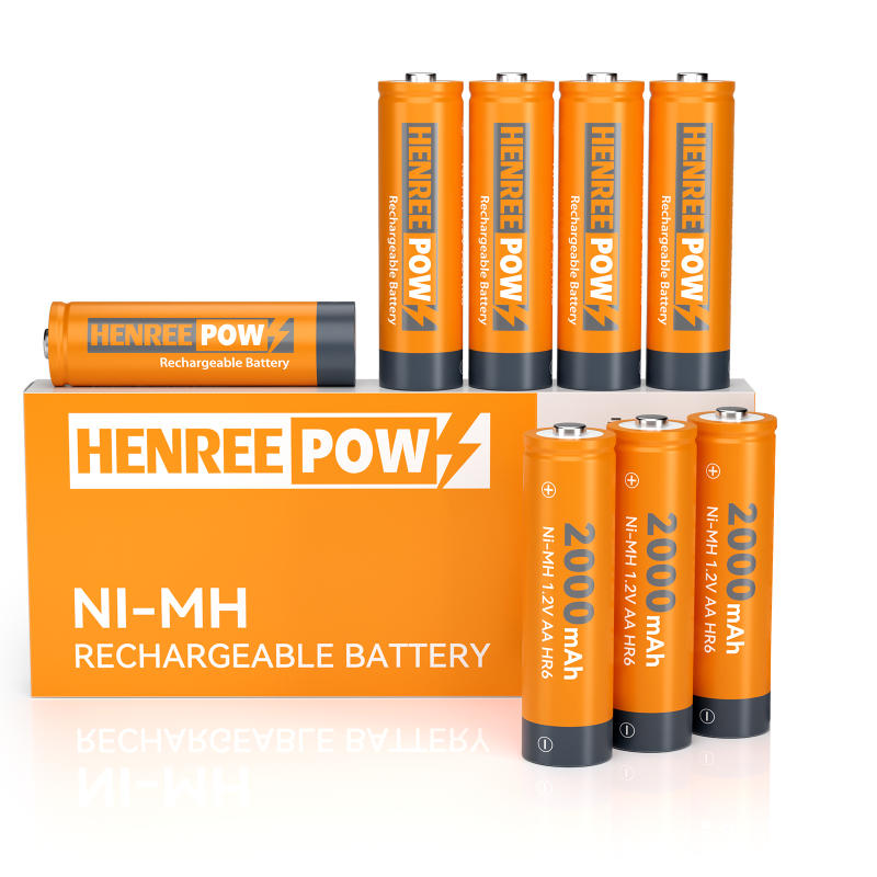 Henreepow AA 2000MAH 1.2V Bateria recarregable Ni-MH de gran capacitat